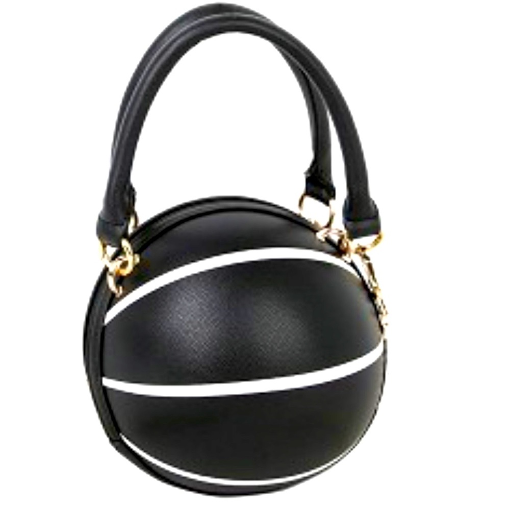 Unique Football Theme Novelty 2-Way Small Satchel Cross Body Black or Pink